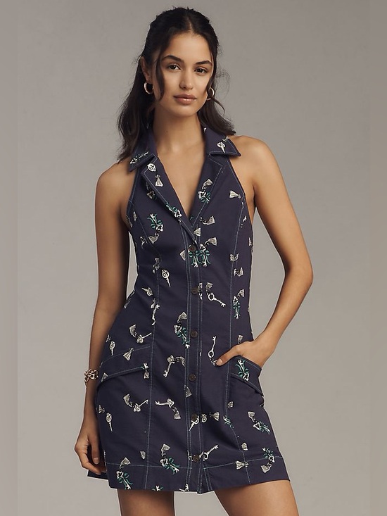 Anthropologie Dresses & Skirts - Maeve T-Back Mini Blazer Dress